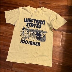 Vintage Western States 100 Miler Single Stitch Kids Tee Size 10/12 | Trail Run